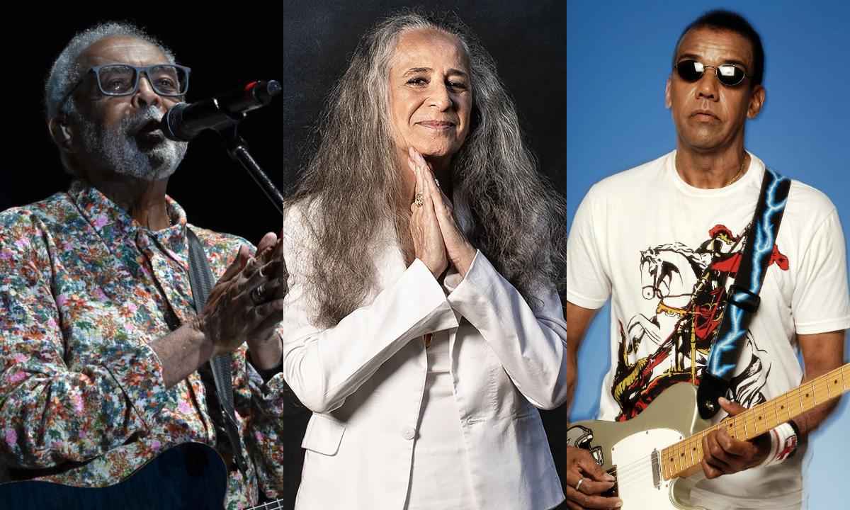 Festival reúne Gilberto Gil, Maria Bethânia e Jorge Ben Jor em BH - Mauro Pimentel/Jorge Bispo/Albanos