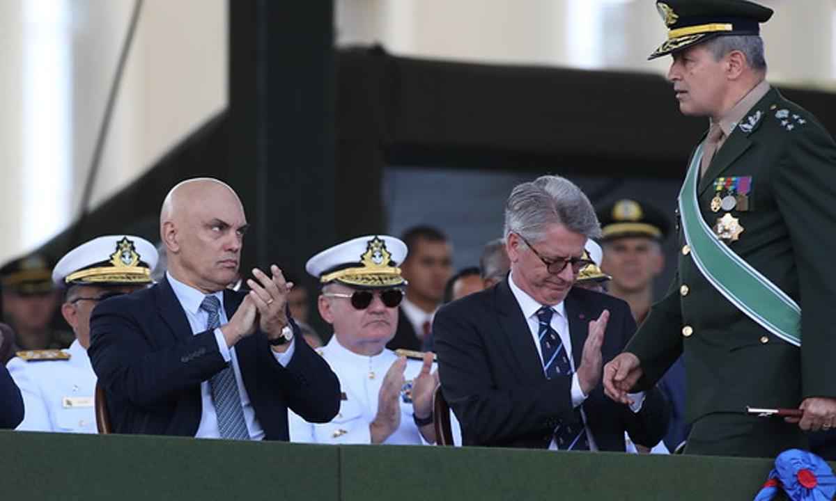 Moraes vai a evento do Exército prestigiar sua Chefe de Gabinete - Alejandro Zambrana/Secom/TSE
