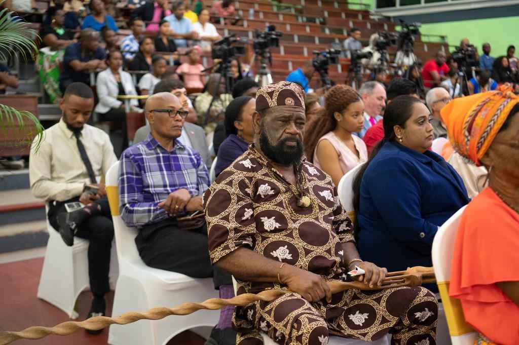 Descendentes britânicos de ex-dono de escravos pedem perdão na Guiana - Keno GEORGE / AFP