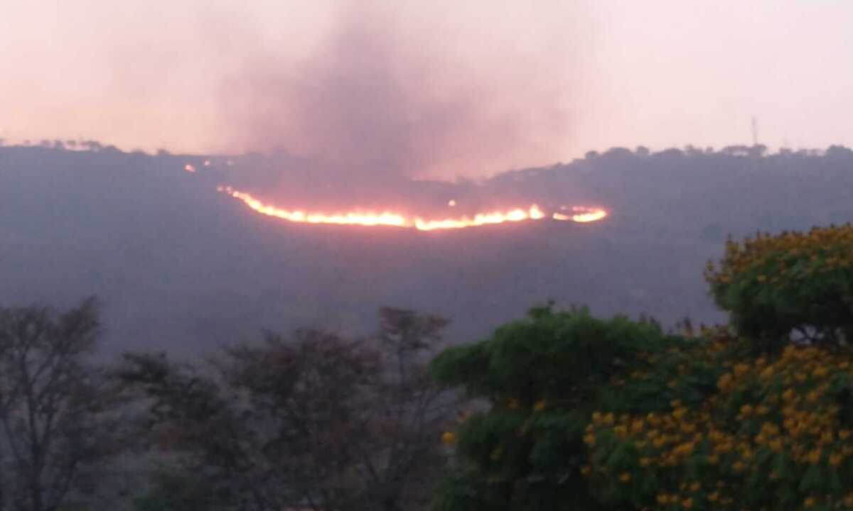 Parque Serra Verde em BH: chuva evita novo incêndio de grandes proporções - Renata Galdino/EM/D.A Press