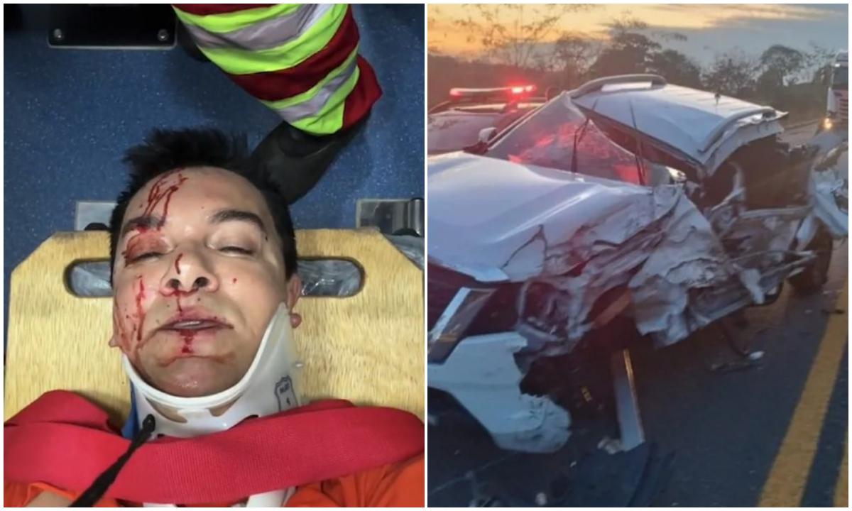Cantor gospel Regis Danese sofre grave acidente de carro em Goiás - Regis Danese/Instagram - Redes sociais 