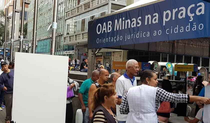 OAB-MG oferece orientação jurídica gratuita na Praça 7 - OAB MG/Divulgação