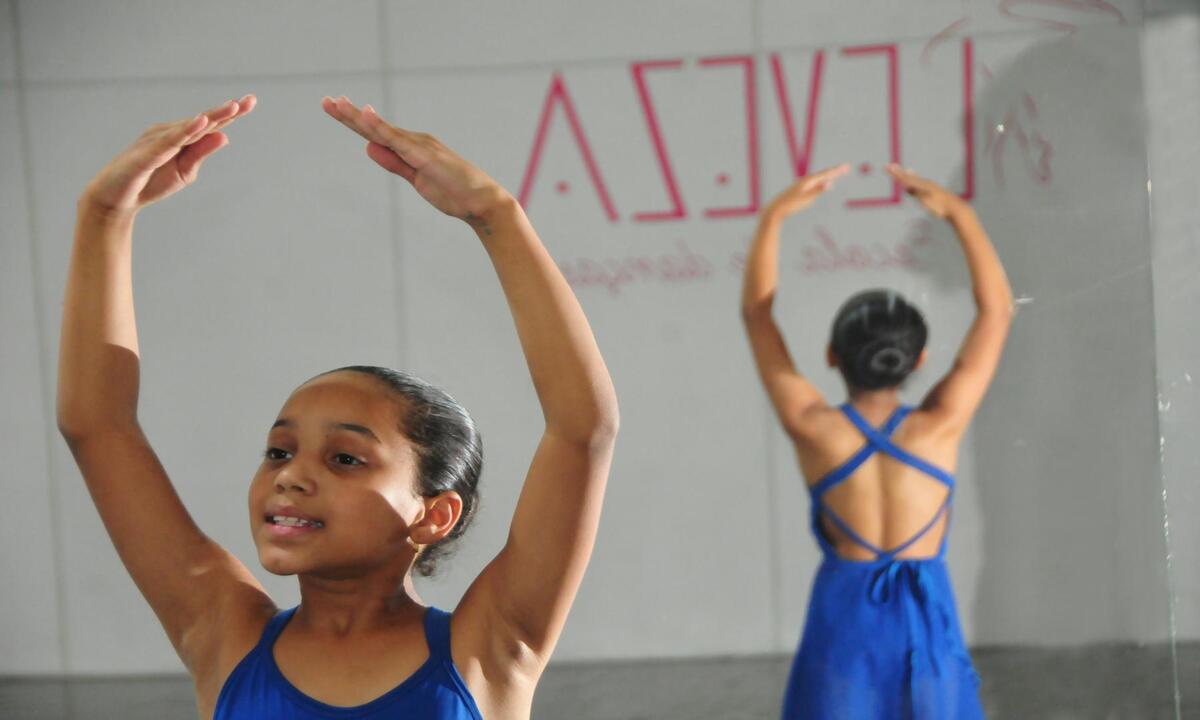 Bailarina de 9 anos, moradora de BH, concorre a vaga no Bolshoi   - Marcos Vieira /EM/DA. Press