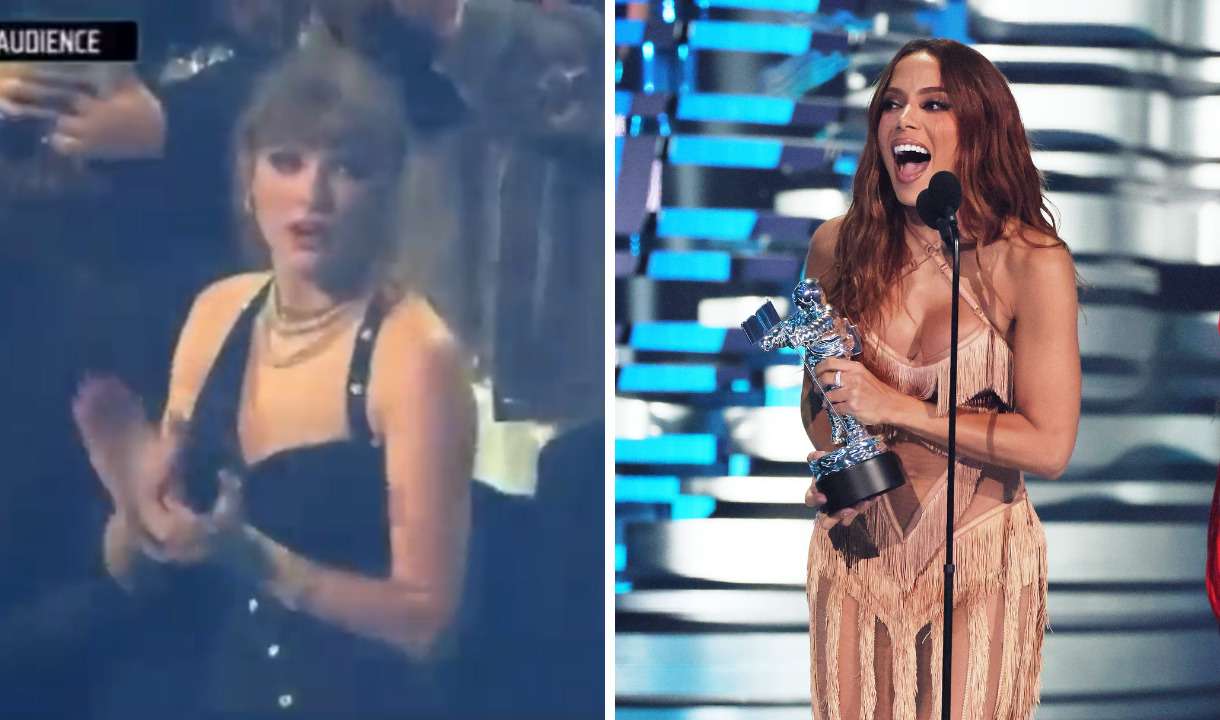 Taylor Swift dança funk e aplaude Anitta de pé em premiação - Reprodução / VMAs / Dia Dipasupil/Getty Images/AFP 