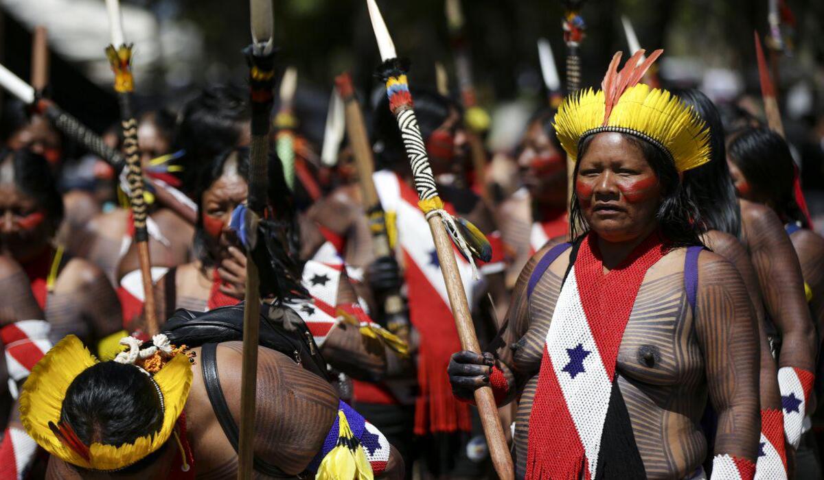 Mulheres indígenas marcham em Brasília contra violência - Marcelo Camargo/Agência Brasil