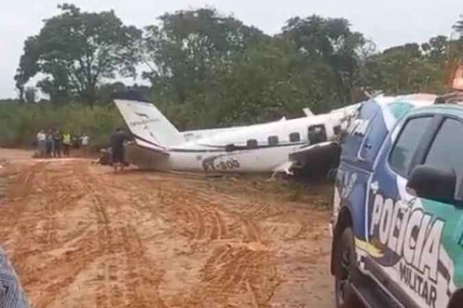 Vídeo mostra aeronave momentos após a queda no AM que matou 14 pessoas - Reprodução 