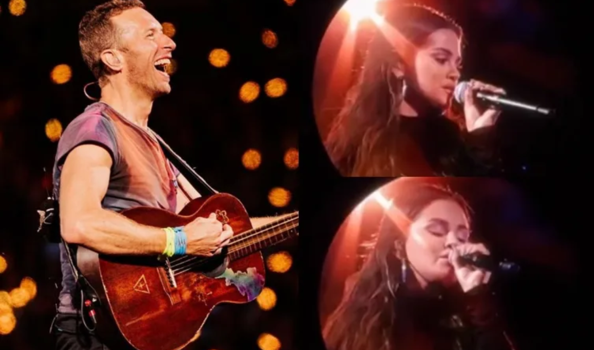 Selena Gomez faz participação em show do Coldplay