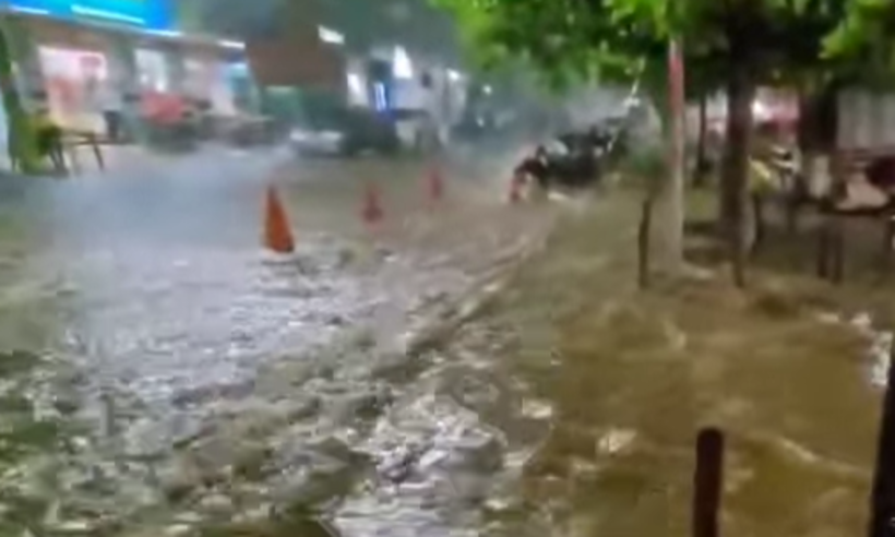 MG: chuva derruba muros e árvores em Governador Valadares  - Reprodução / Redes Sociais 