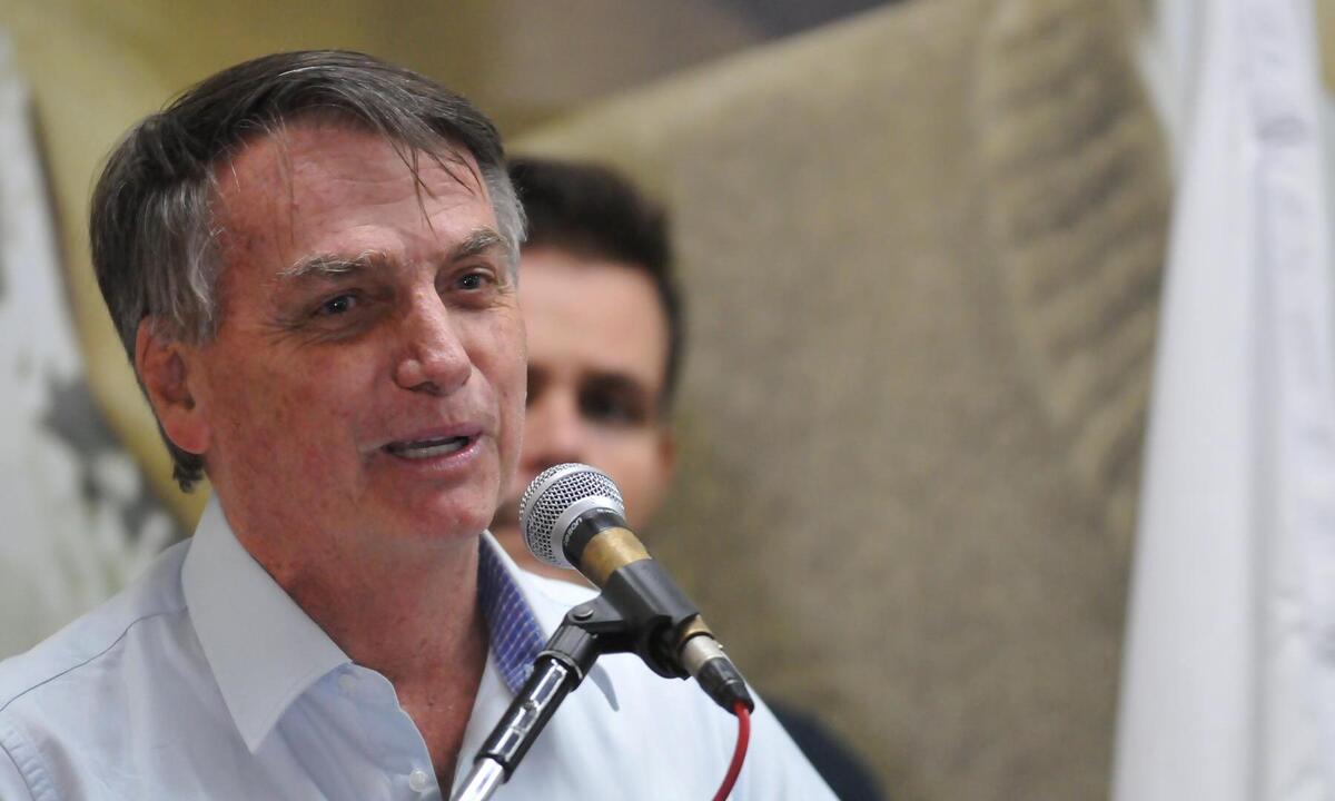 Bolsonaro diz que decisão do STF sobre o marco temporal vai 'sufocar' agro - Alexandre Guzanshe/EM/D.A. Press