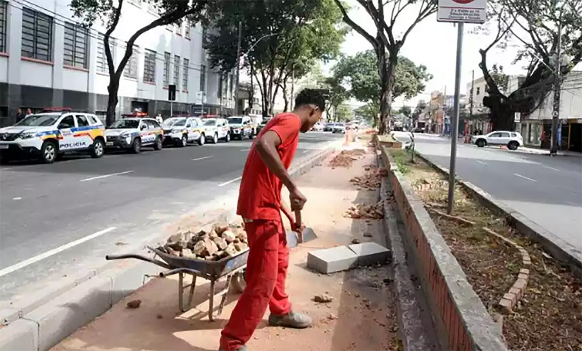 Implantação da ciclovia da Avenida Augusto de Lima gera discussão na Câmara - Jair Amaral/EM/D.A.Press