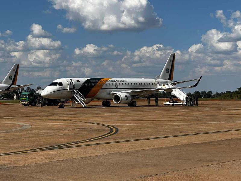 Brasileiros em Gaza: avião chega a Roma e aguarda autorização para buscar repatriados - (GOV BR/FAB)