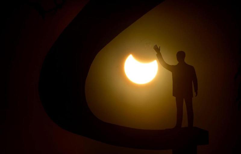 Eclipse solar: Nem todo o país teve a oportunidade de presenciar o fenômeno - (Marcelo Ferreira/CB/D.A Press)