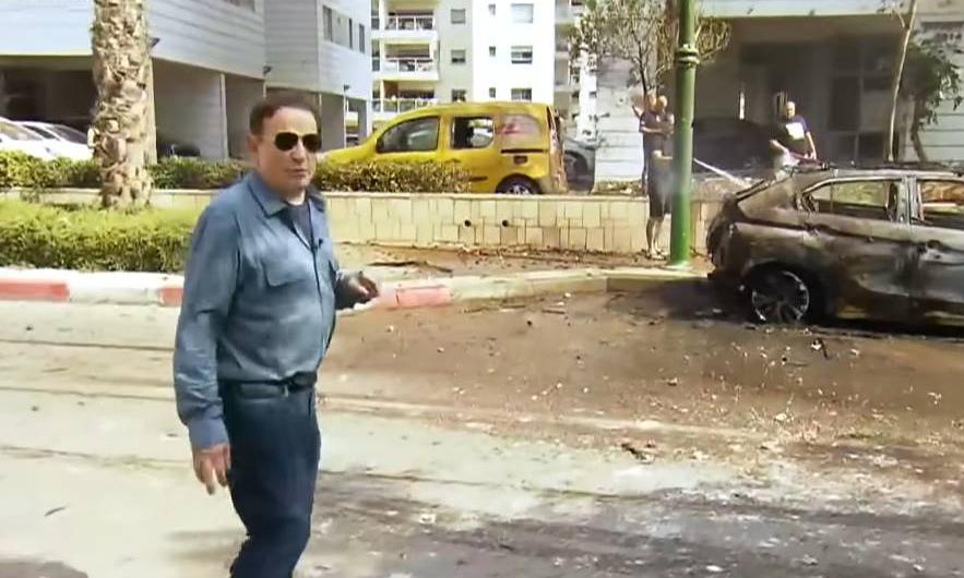 Israel: Roberto Cabrini interrompe entrevista após alerta de bomba - Jornal da Record/YouTube