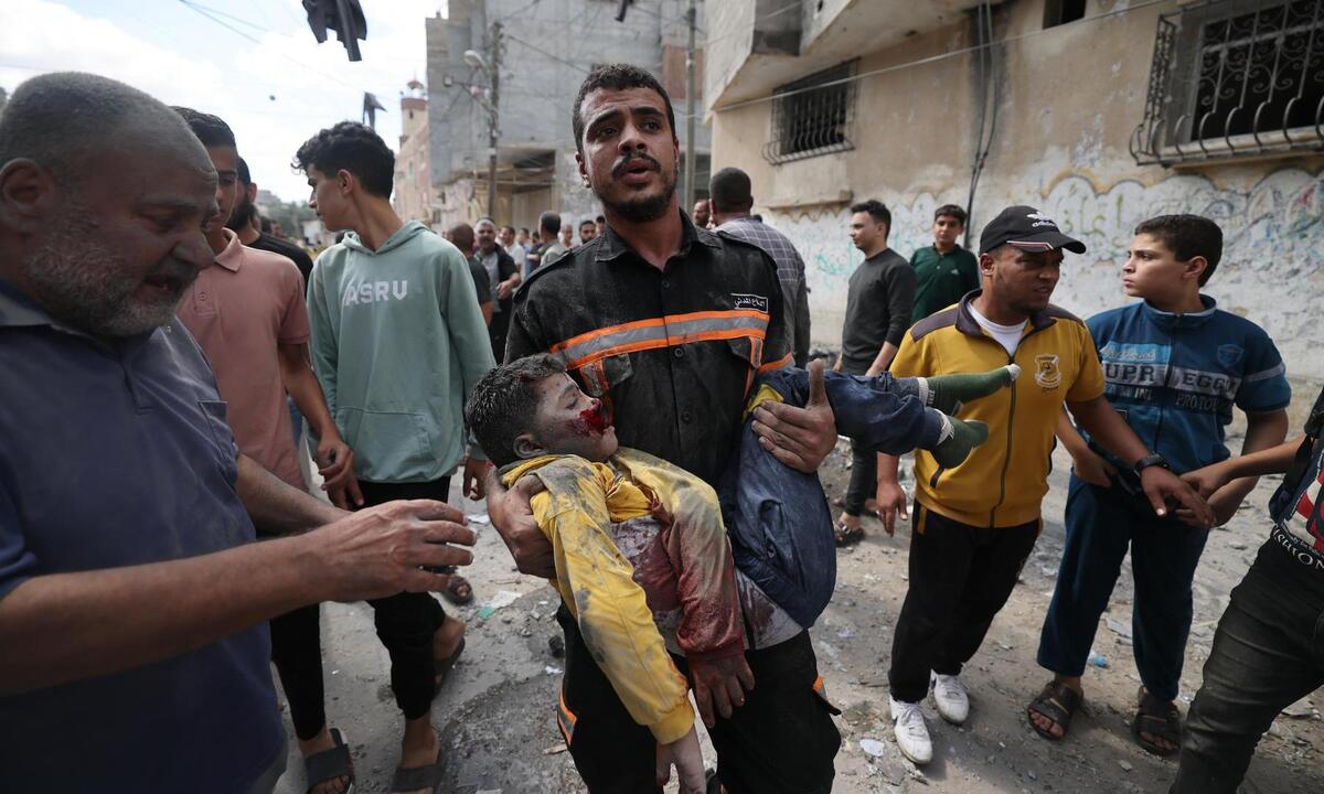 Israel acusa Jihad Islâmica de errar bombardeio e atingir hospital - MOHAMMED ABED / AFP