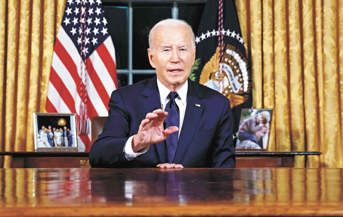 Joe Biden pedirá ao Congresso ajuda urgente a Israel e Ucrânia - Jonathan Ernest/Pool/AFP