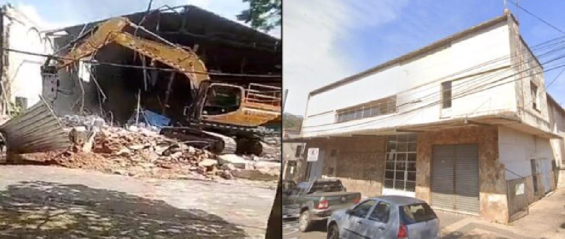 Membro do conselho do patrimônio denuncia demolição de imóveis em Itabirito - Divulgação/ Radar Geral
