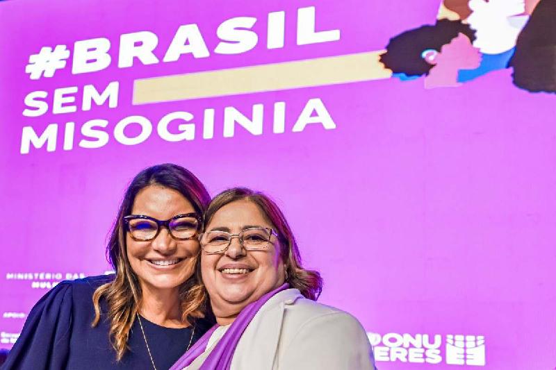 Com Janja, Ministério das Mulheres lança "Brasil sem Misoginia" - (Claudio Kbene/PR)