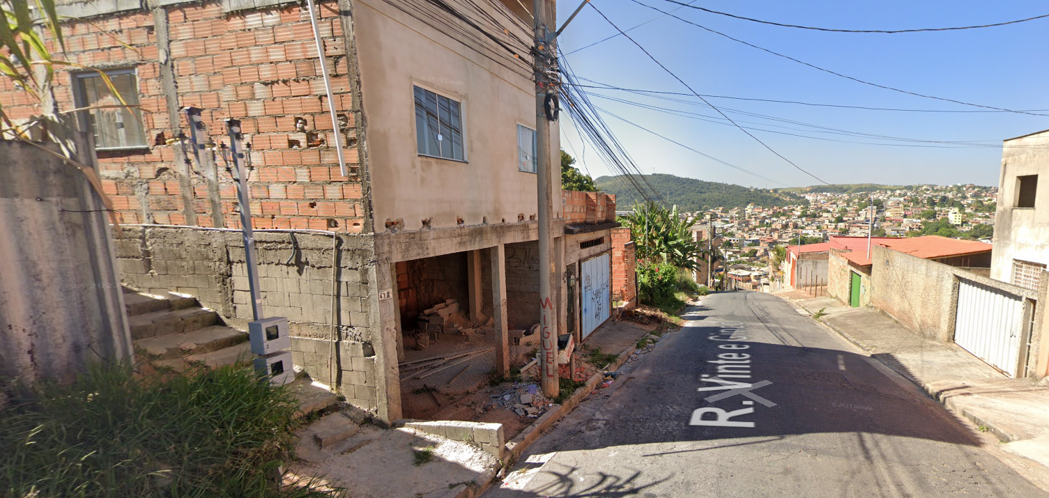 Homem tem casa invadida e é morto a tiros por dupla na Grande BH - Reprodução/Google Maps