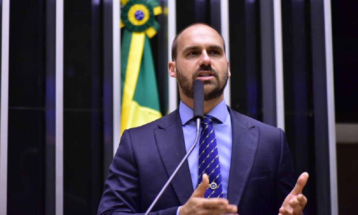 Eduardo Bolsonaro sobre governo Lula: 'Vamos voltar e consertar a lambança' - Câmara dos Deputados/Reprodução
