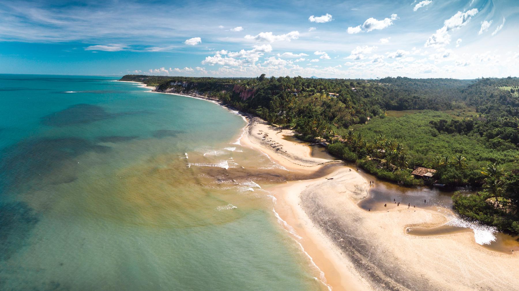 Praia do Espelho, em Trancoso, distrito de Porto Seguro